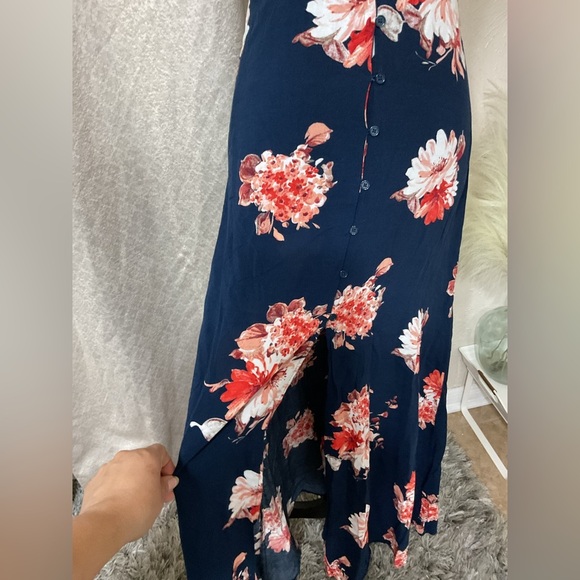 Floral Ruffle Strap Maxi Dress - Picture 7 of 14